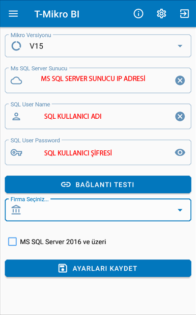 MS SQL Server Ayarları